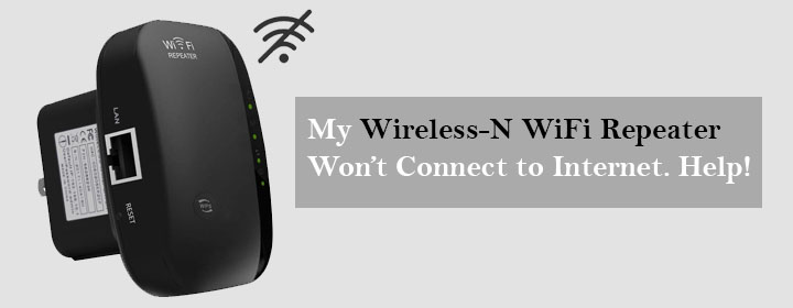 My Wireless-N WiFi Repeater no internet
